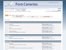 Tablet Screenshot of forocanarios.com